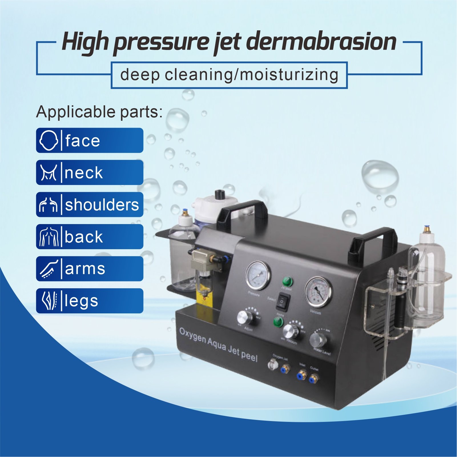 Newlife Hyperbaric 5 in 1 Hydro Facial Dermabrasion Oxygen Jet Peel Machine