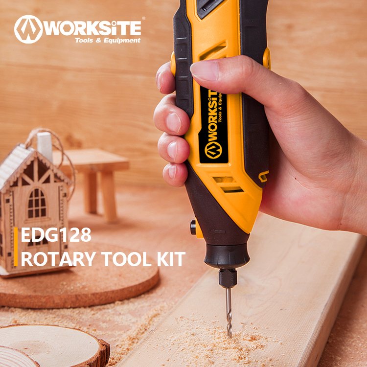 WORKSITE Customized 220V 700-1300rpm 101pcs Accessories Set Cutting Engraving Carving Wood Mini Grinder Electric Rotary Tool