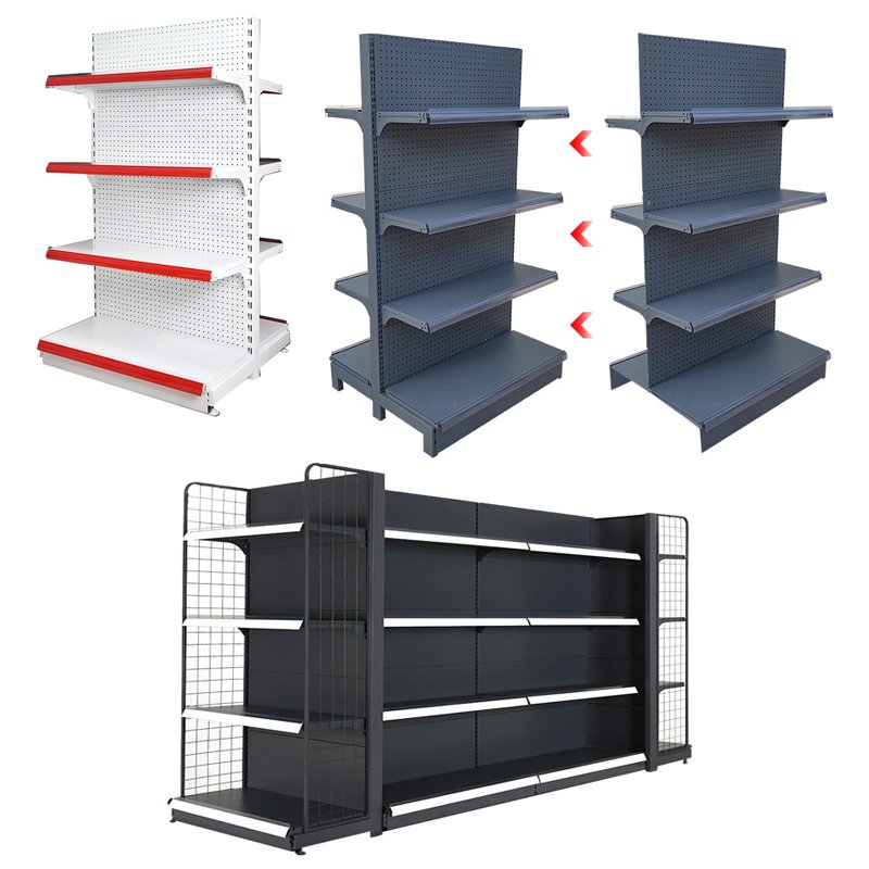Guichang supermarket storage rack metal material thickened maximum load-bearing 90kg per layer