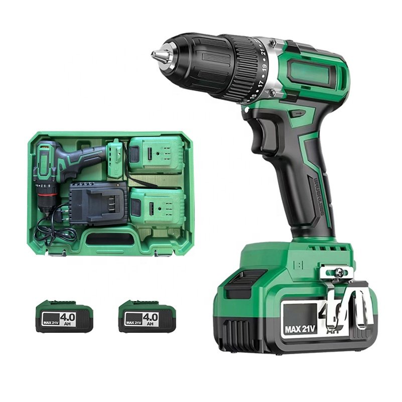 High Efficiency Machine Hand cordless impact drill Machine Tools Cordless 21V Lithium Power Drills