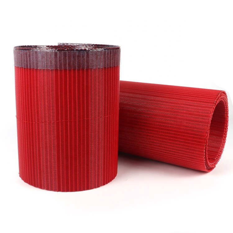 Polyester mesh non-woven fabric forming conveyor flat ribbon paper machine mesh curtain conveyor textile machinery conveyor belt