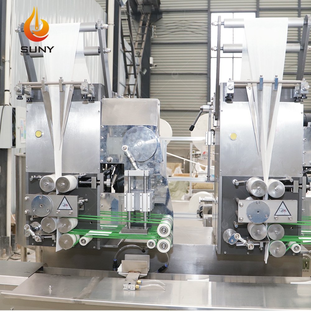 Full Auto Facial Wet Wipes Production Line/Wet Tissue Manufacturing Machine/Small Packs Wet Towels Packing Equipment