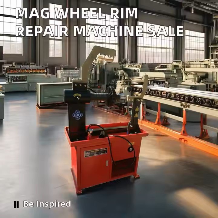 Semi-Automatic Horizontal Mag Wheel Rim Repair Machine New Condition For Sale