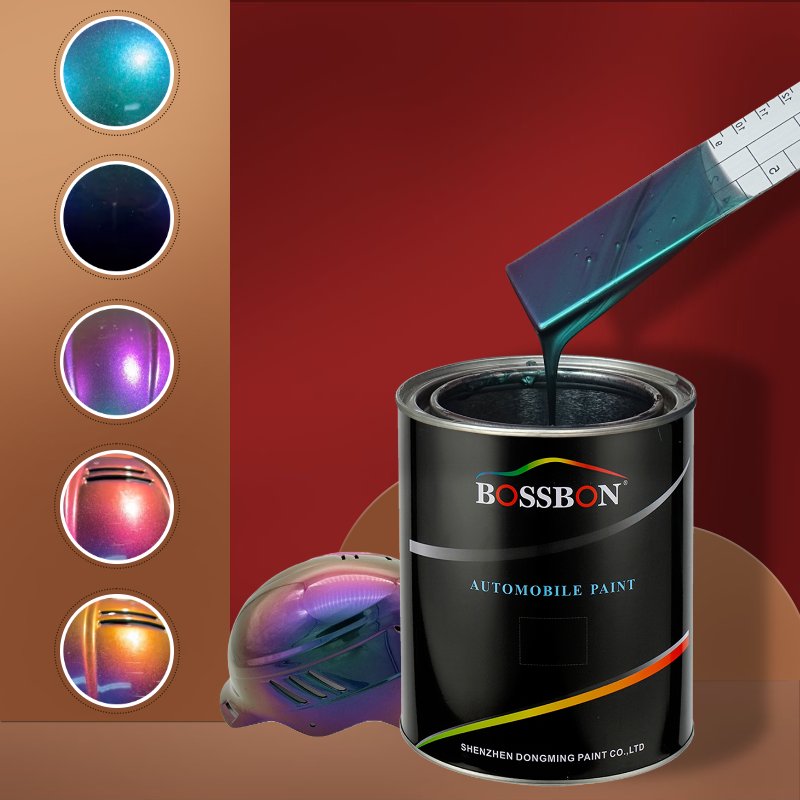 CL04 Chinese Car Paint Manufacturer Chameleon Paint for Car Green-Blue-Purple-Red-Gold Automotive Coating Car Refinish Paint