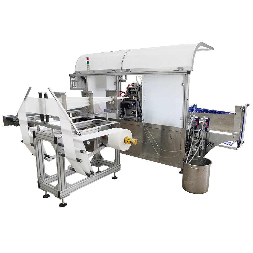 Full Auto Baby Wet Wipes Machine With Packaging Single Mini Pocket Wet Wipes Manufacturing Machine