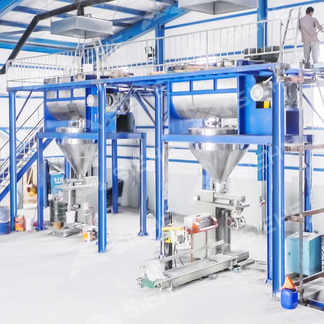 Thermoplastic Road Marking Paint Powder Mixing Machine Chemical Powder Complete Production Line