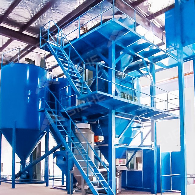 Thermoplastic Road Marking Paint Powder Mixing Machine Chemical Powder Complete Production Line