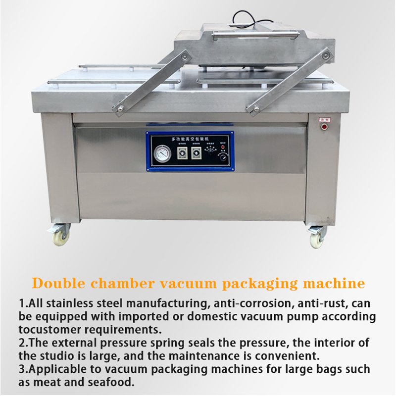 Automatic Meat Processing Line Meat Products Sausage Nuts Seeds Thermoforming Vacuum Skin Film Packaging Machine for Food