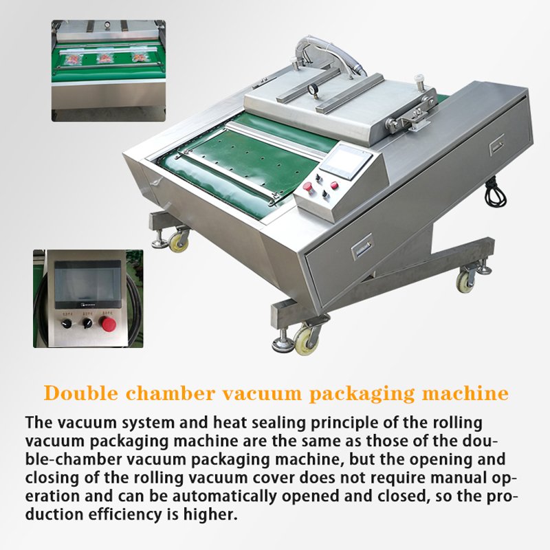 Automatic Meat Processing Line Meat Products Sausage Nuts Seeds Thermoforming Vacuum Skin Film Packaging Machine for Food