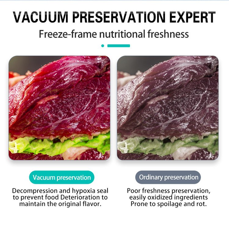 Automatic Meat Processing Line Meat Products Sausage Nuts Seeds Thermoforming Vacuum Skin Film Packaging Machine for Food