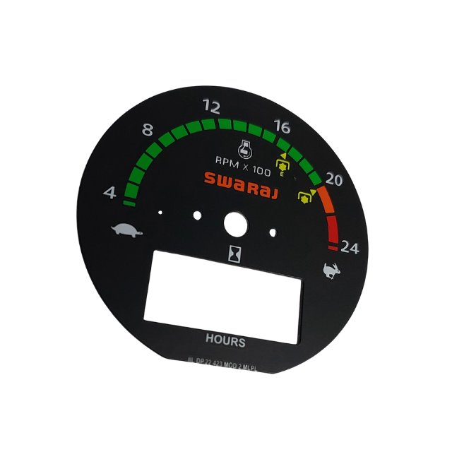 Custom Font Digital Printed Speedometer Analog km/h MPH Screen for Eight Wheeler Trucks Travel Auto Production Line Equipment