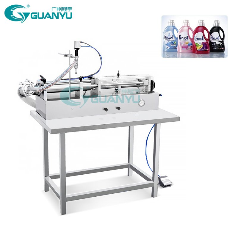 Semi-automatic Filling Machine Single Head Liquid Detergent Shampoo Body Wash Plastic Bottle Filling Machine Equipment