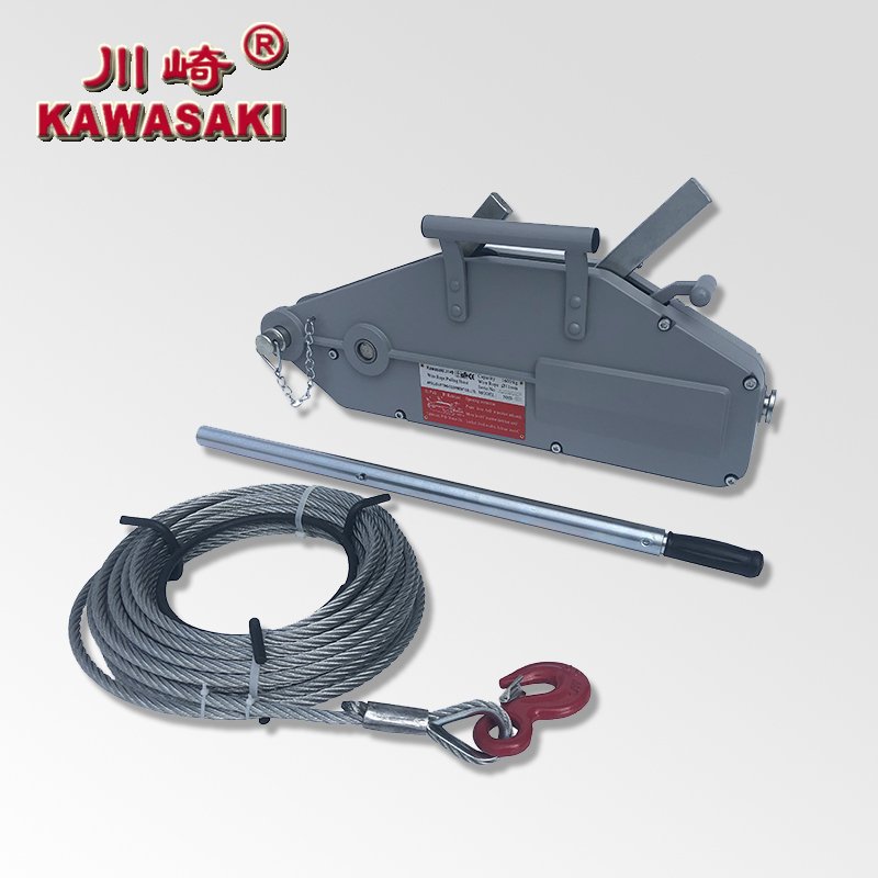 KAWASAKI NHS TYPE Alum. Body WIRE ROPE PULLING HOIST