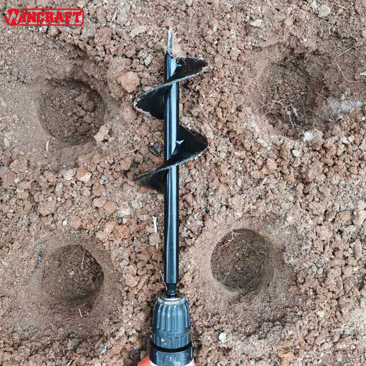 Custom-made Power Earth Drill Hand-Operated Garden Tool Earth Auger Accessories Ground Hole Drill Bit for Soil Digging