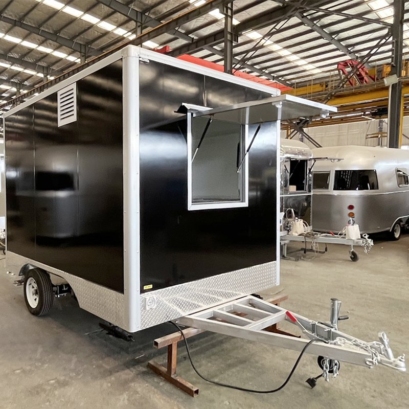 High Quality Hot Dog Ice Cream Cookies Catering Cart Stand Camper Food Trailer Taco Coffee Truck for Sale France
