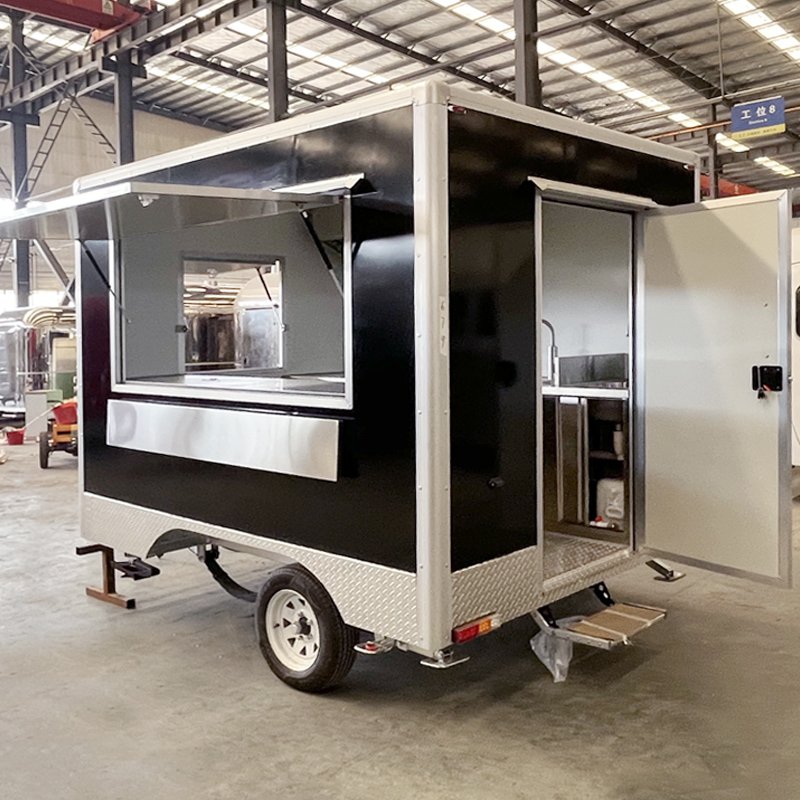 High Quality Hot Dog Ice Cream Cookies Catering Cart Stand Camper Food Trailer Taco Coffee Truck for Sale France