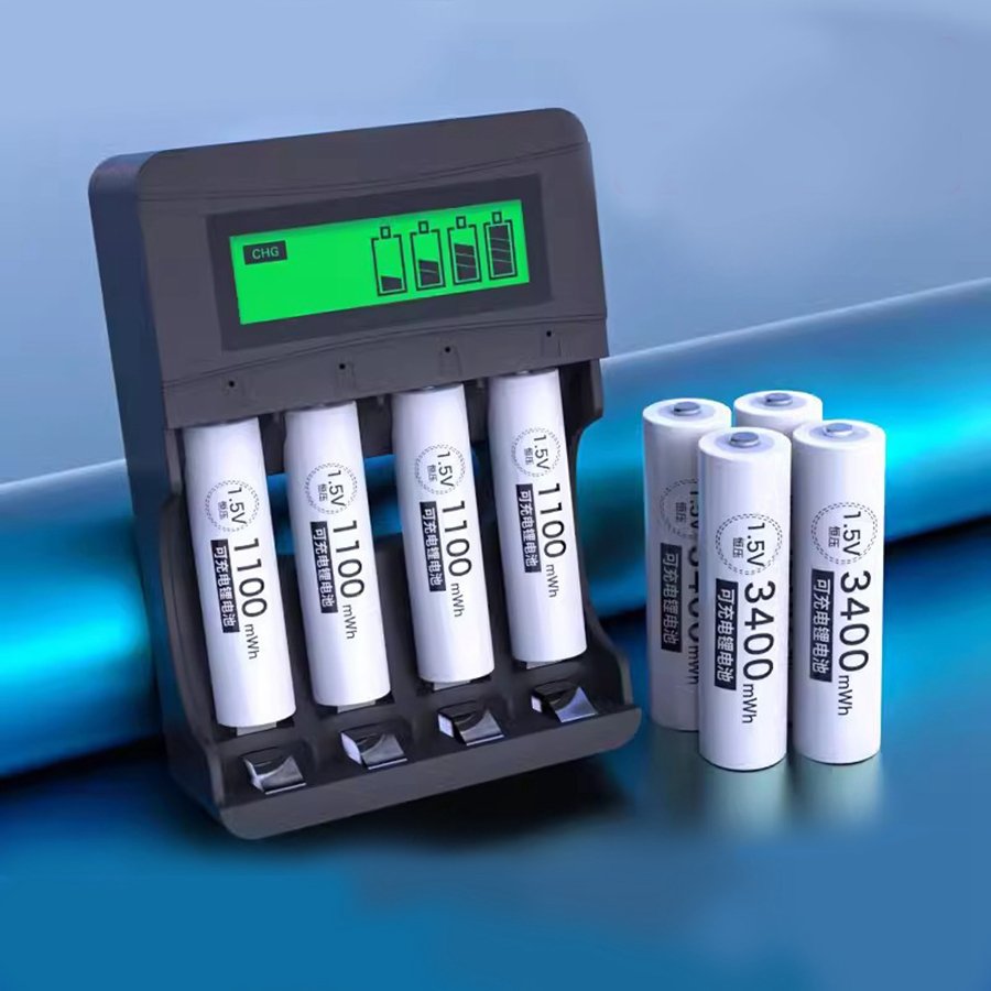 Portable Multi-function Cylinder Lithium Battery 1.5V Constant Voltage Rechargeable Battery No.5 for Fingerprint Lock Toy