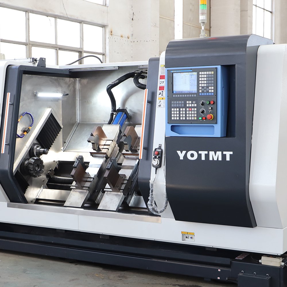 YOTMT machining center slant bed double end cnc milling machine with drilling center hole