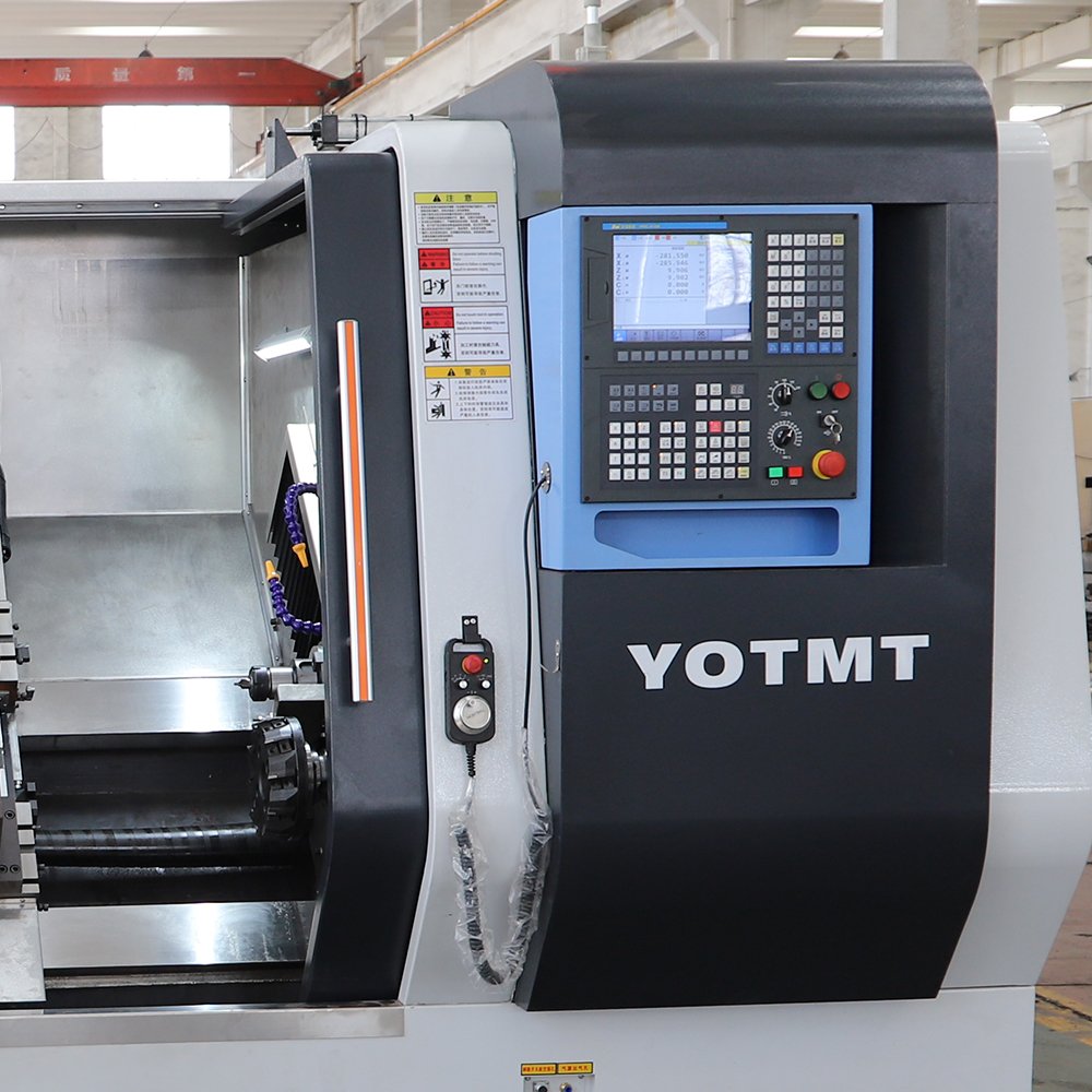 YOTMT machining center slant bed double end cnc milling machine with drilling center hole