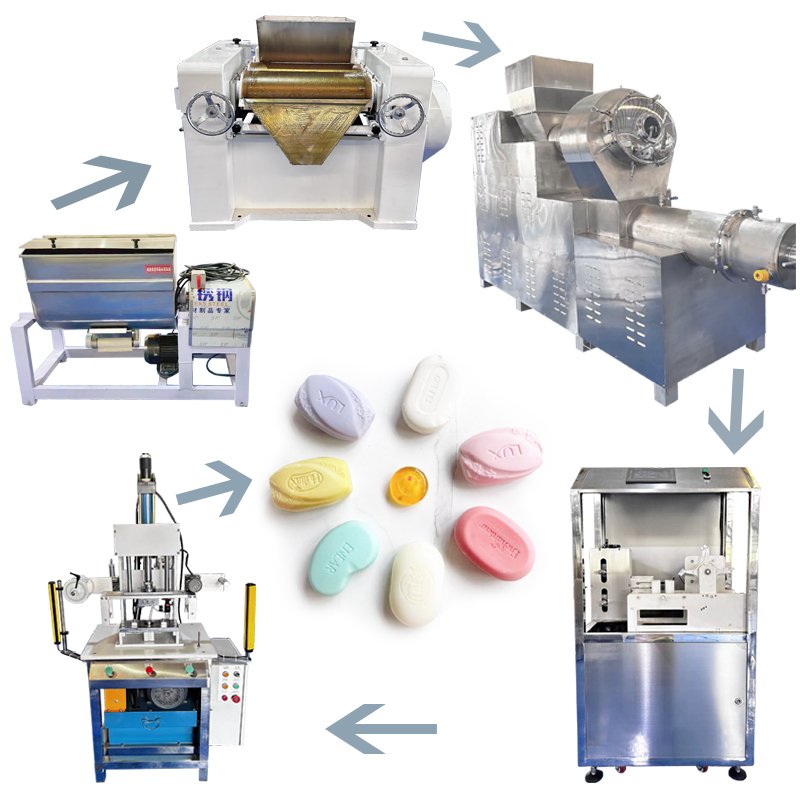 Bar Soap Making Machine Small Line Production Auto Toilet Bath Soap Making Machine