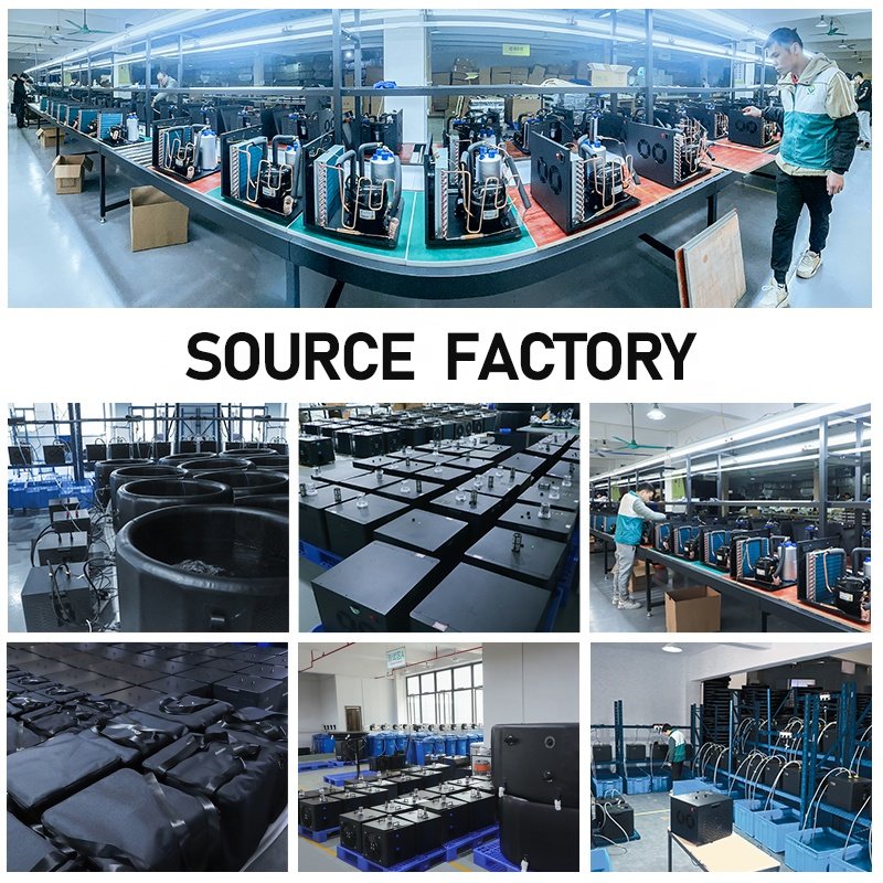 Portable 0.5HP Water Cooled Chiller Cold Plunger Home Use Chilling Equipment Water Chiller for Bath