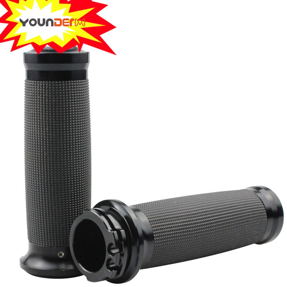 High Quality 1\" 25mm Aluminium and Rubber Hand Grips for Harley 883 1200 Motorcycles Body Systems Accessory