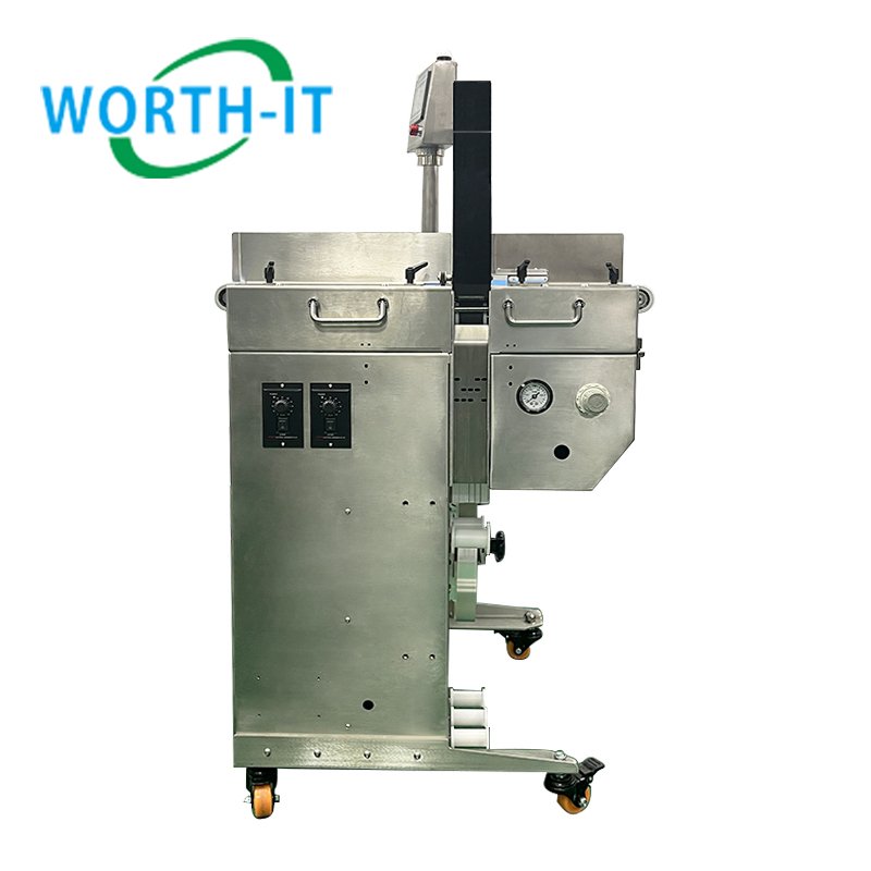 Vacuum Conveyor Belt Auto Banding/strapping Machine for Food Tray Box Also Can Online Other Machine or Production Line
