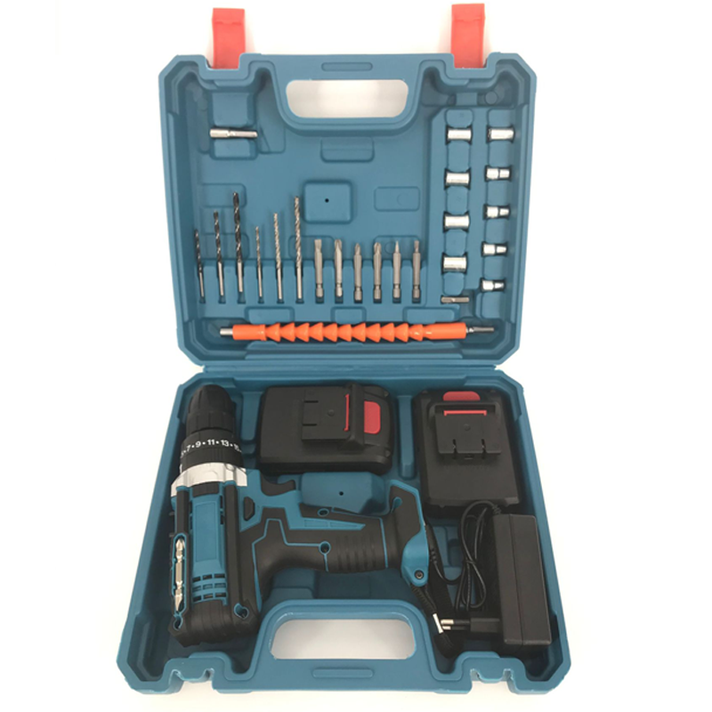 Cordless Electric Drill Power Tool Set Cordless 12v-21v Lithium Battery Power Drill