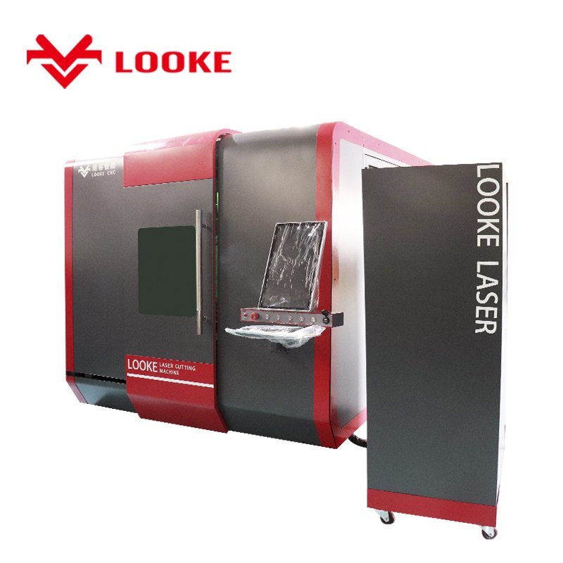 130x90cm Working Table Metal Plate Fiber Cut Laser Machine 1000w 1500w 2000w 3000w 6000w Raycus MAX Enclosed Machine Body
