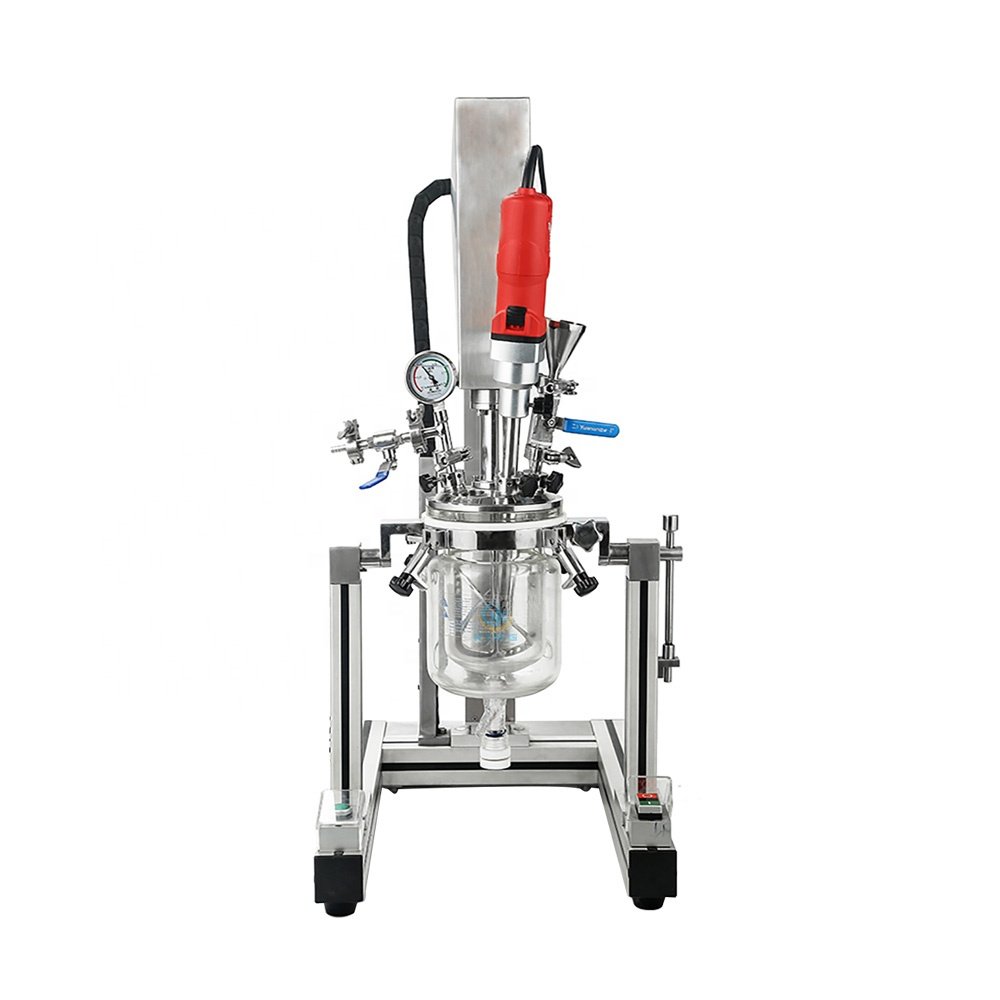1L 2L 5L 10L Small Capacity Vacuum Homogenizer Lab Emulsifying Mixer for Cosmetic Cream Body Lotion Sample Products