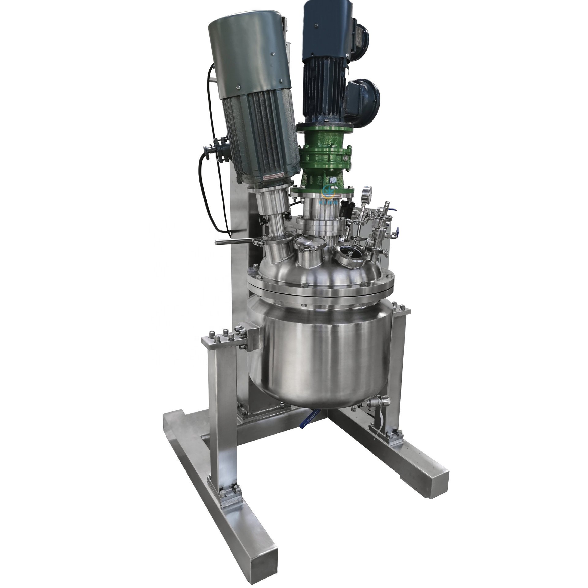 1L 2L 5L 10L Small Capacity Vacuum Homogenizer Lab Emulsifying Mixer for Cosmetic Cream Body Lotion Sample Products