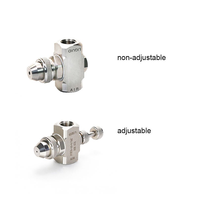 XINHOU Low Pressure Hydroponics Nebulizer, Air Atomizing, Micro Fog Siphon Two Fluid Atomising and Water Atomiser Spray Nozzle