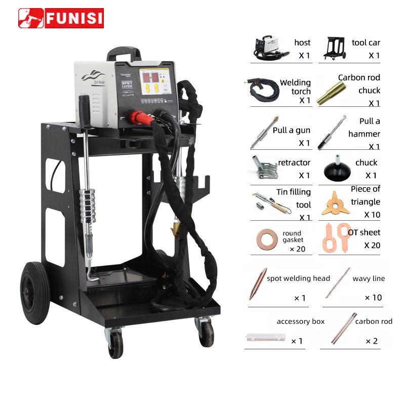 FUNISI Electronic Welding Machine Spot Welding Auto Body Collision Repair Equipment Sheet Metal Repair F90E