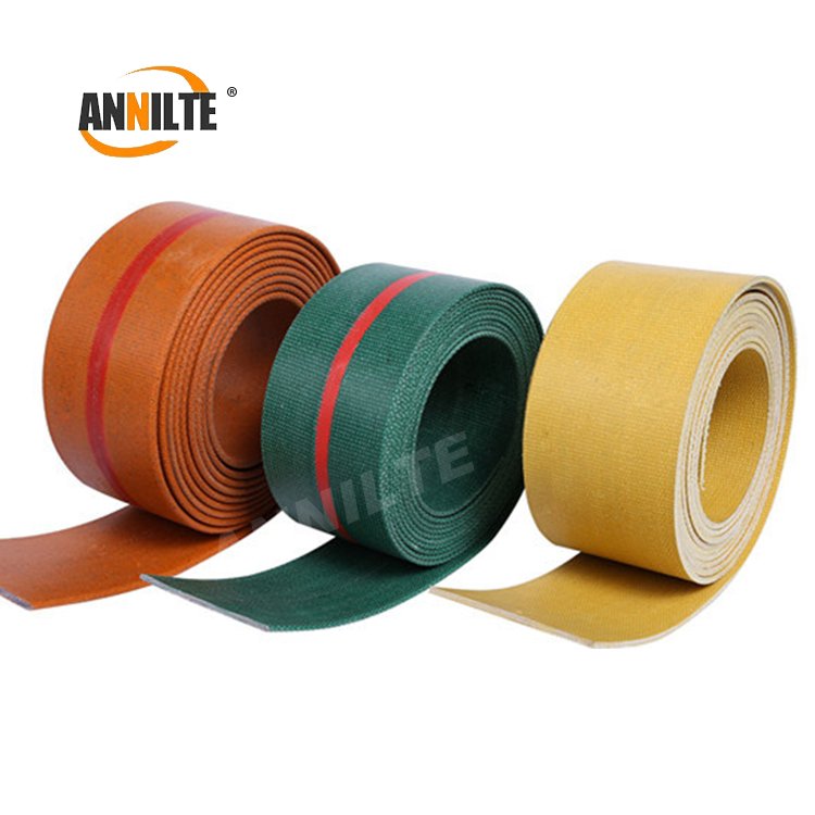 Annilte Cotton Canvas Nylon Rubber Flat Power Transmission Belt for Industry Agriculture