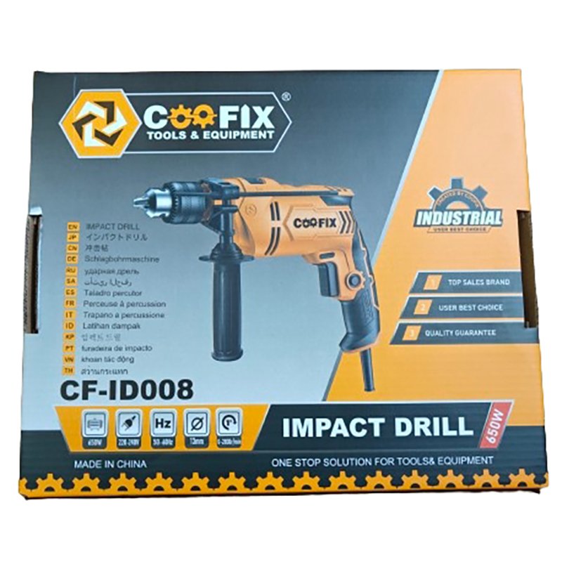 COOFIX Professional Variable Speed Power Tools 13mm 650W Strong Power Impact Drill