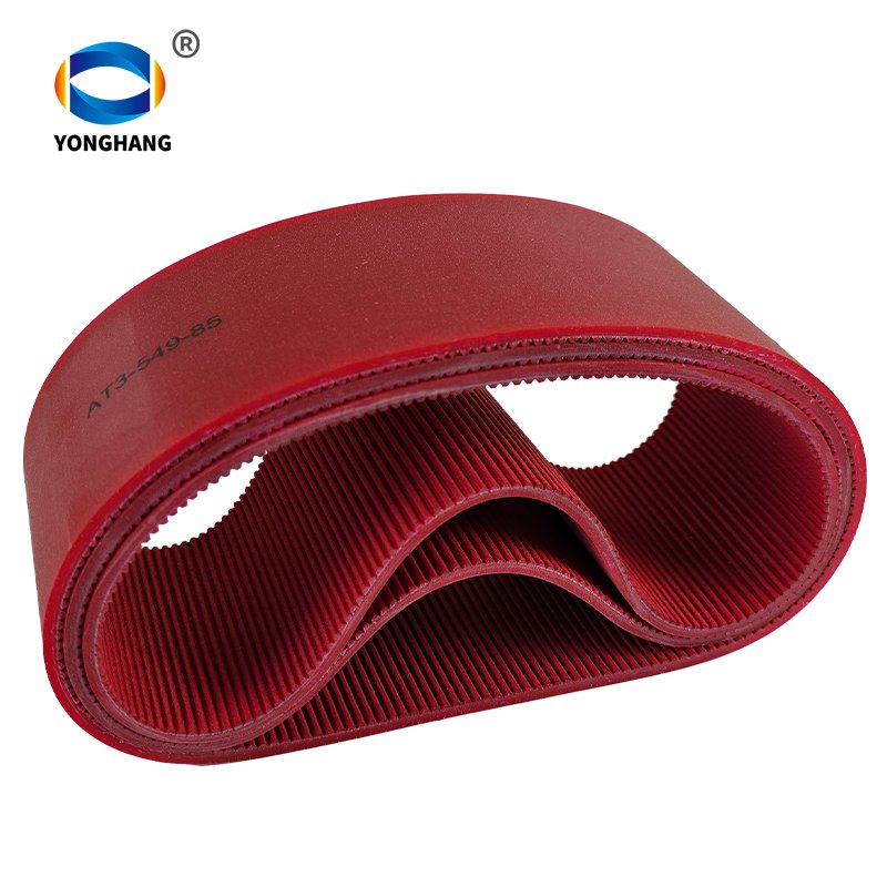 Red CPU Seamless PU AT3 Tooth Type Polyurethane Timing Belts