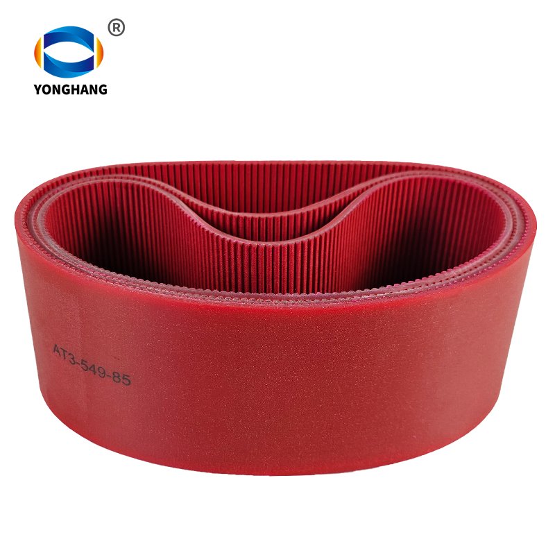 Red CPU Seamless PU AT3 Tooth Type Polyurethane Timing Belts