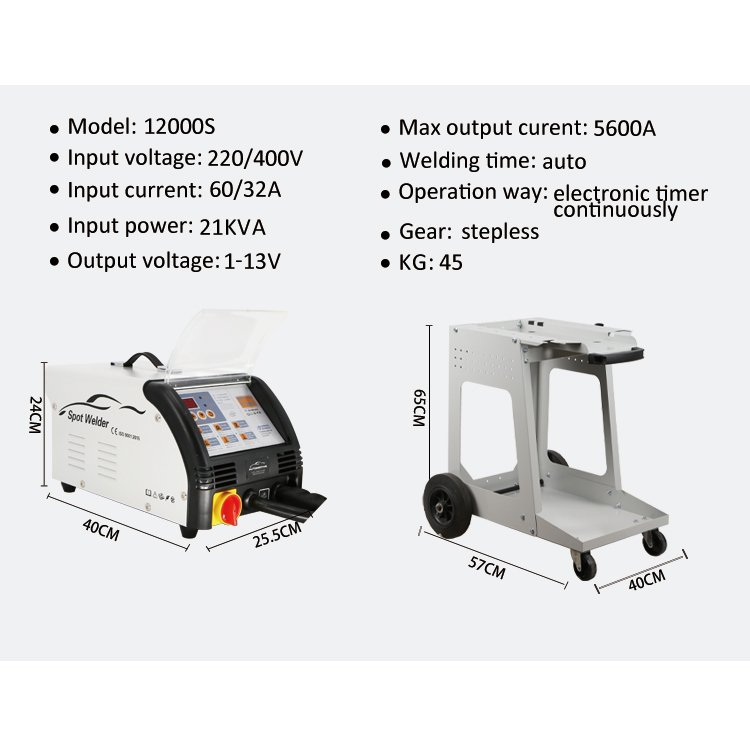 FUNISI Factory Wholesale Model 1600S Dent Puller Machine Spotter Welding Dent Puller Car Body Dent Repair for Body Shop Repair