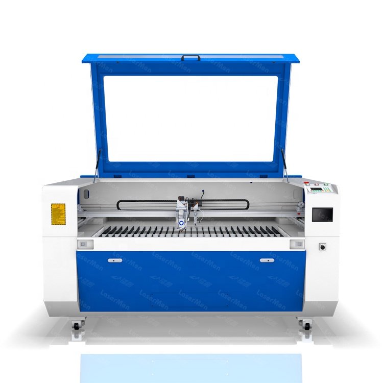 CNC high quality laser 1390 80w 150w 180w 200w hybrid mixed co2 laser cutting machine with double heads
