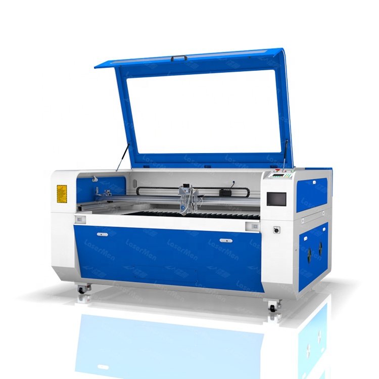 CNC high quality laser 1390 80w 150w 180w 200w hybrid mixed co2 laser cutting machine with double heads