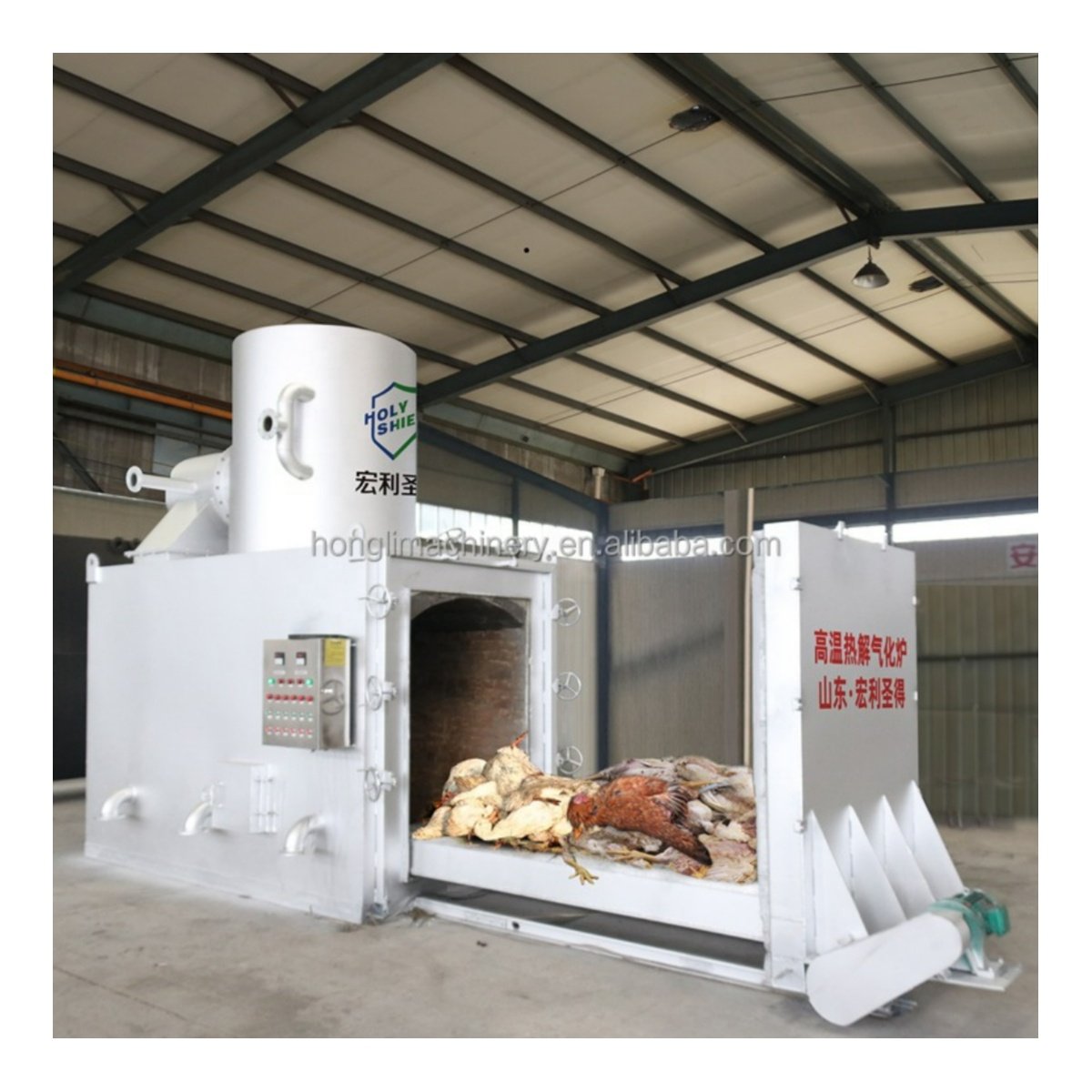 Non-smoking Animal Breeding Centers Small Incinerator Chicken Pet Crematorium Waste Management Equipment