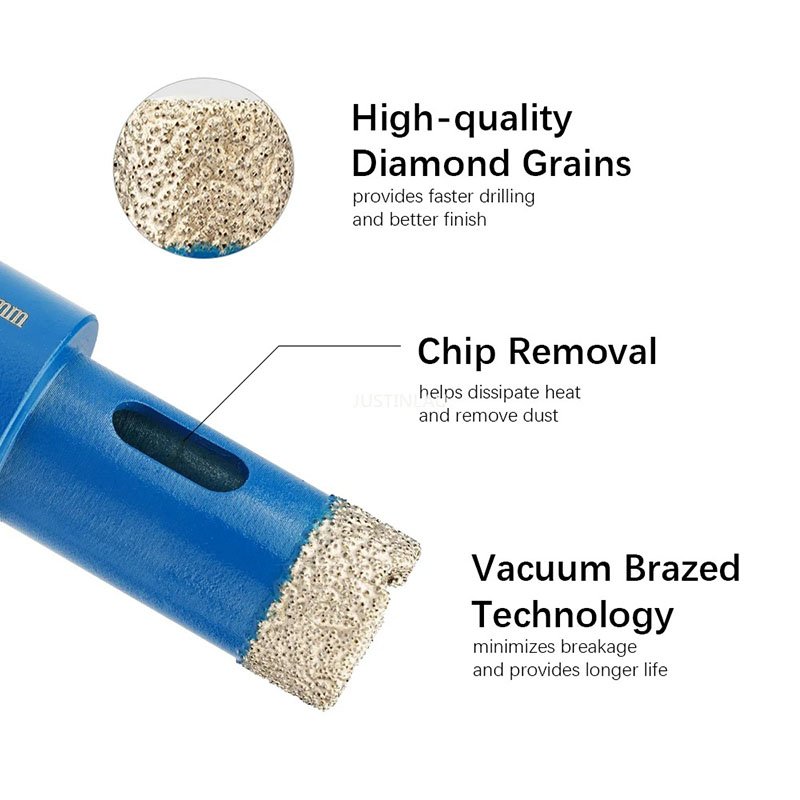 High Quality Factory Vacuum Brazed Diamond Drill Bit Durable Core Drill for Enlarging Concrete Hole