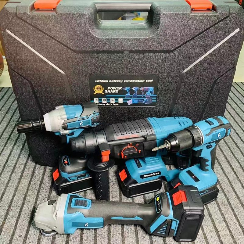 Factory 21v portable Power tool set electric cordless brushless 18V cordless drill Lithium Battery power tools kit