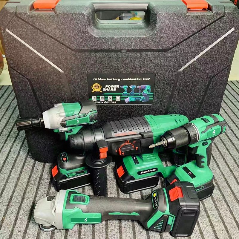 Factory 21v portable Power tool set electric cordless brushless 18V cordless drill Lithium Battery power tools kit