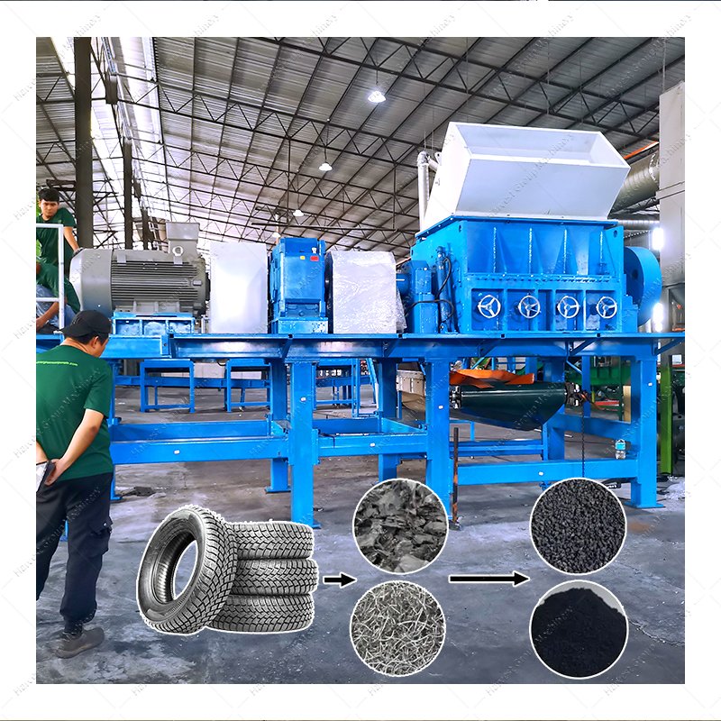 Auto Tire Recycling Machine Waste Tyre Rubber Powder Equipment Manufacturer Recycling Tire Machine