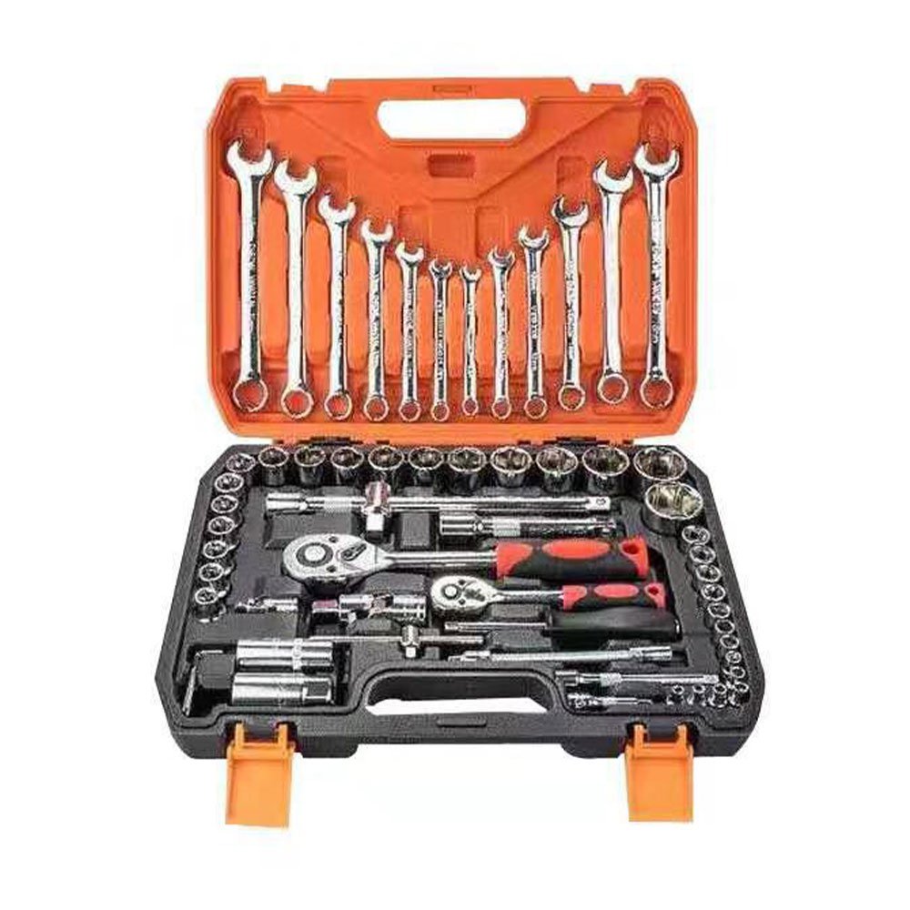53PCS Socket Wrench Set Ratchet Wrench Automobile Combination Hardware Hand Tools