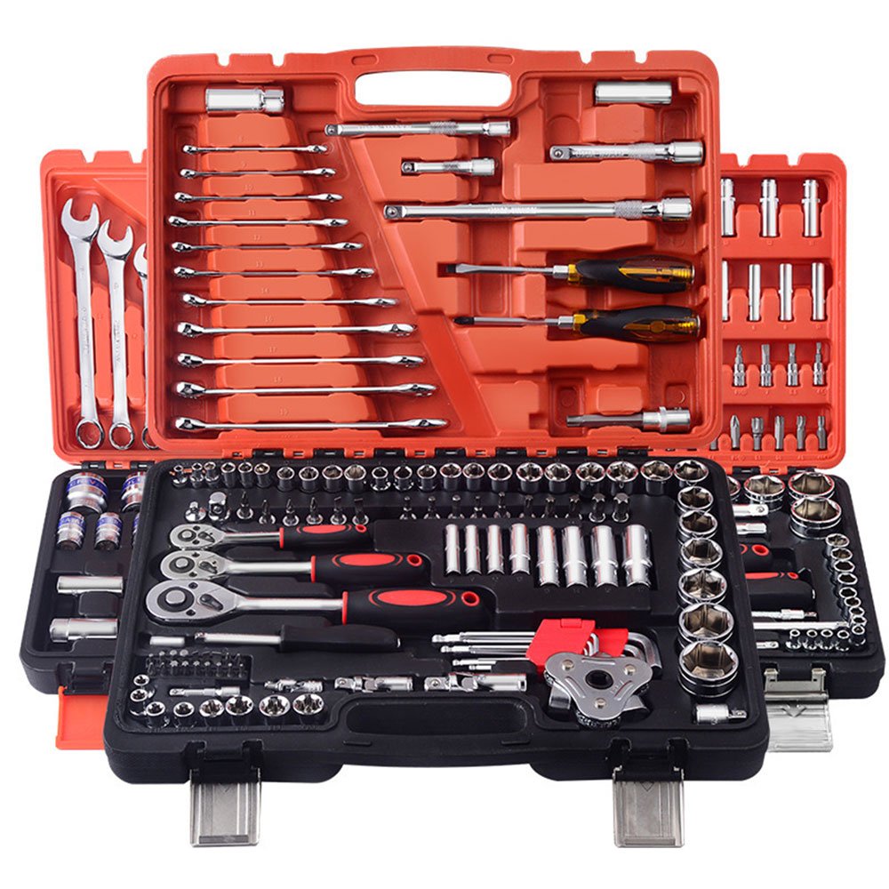 53PCS Socket Wrench Set Ratchet Wrench Automobile Combination Hardware Hand Tools