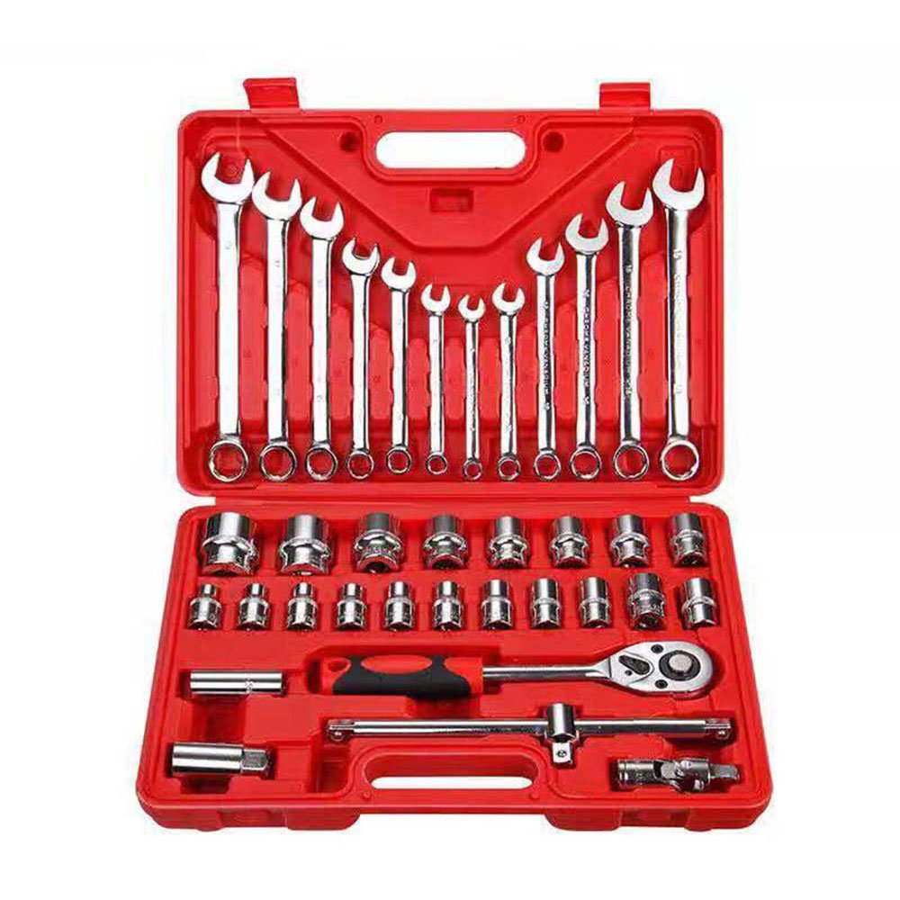 53PCS Socket Wrench Set Ratchet Wrench Automobile Combination Hardware Hand Tools