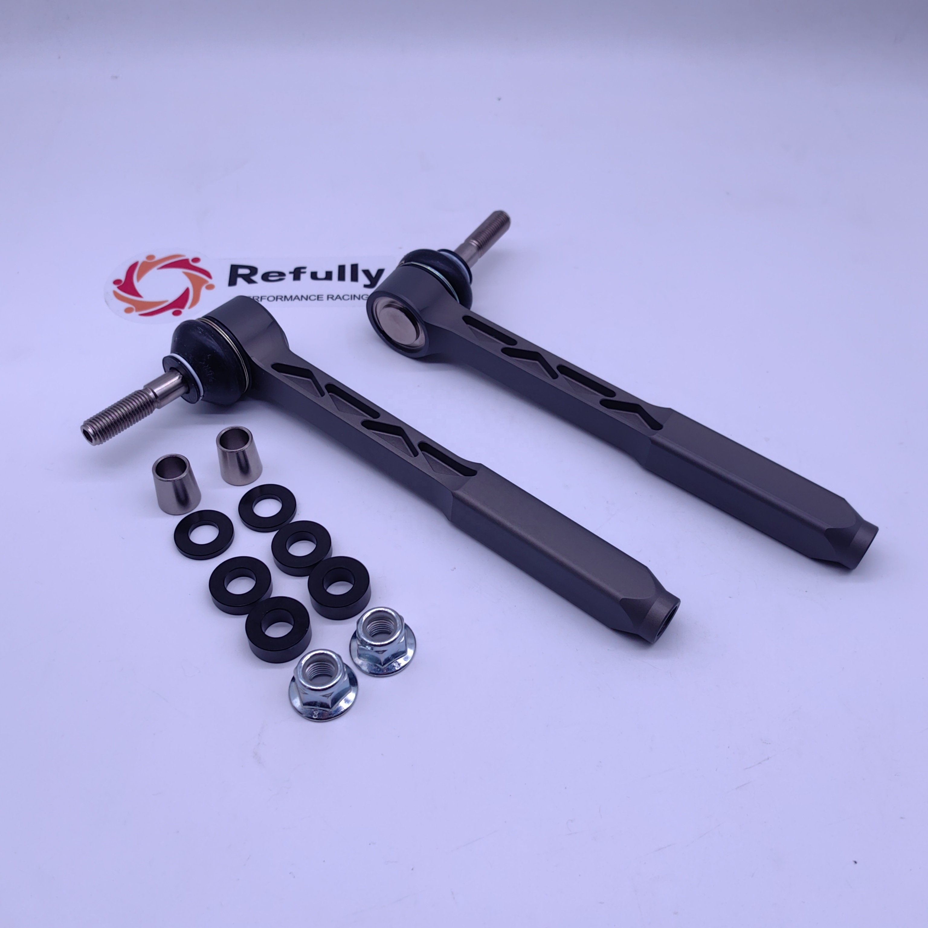 Bump Steer Adjustable Outer Tie Rod Ends Kit For Porsche 991 CNC Billet Aluminium Made Spherical Bearings Heim Joint.