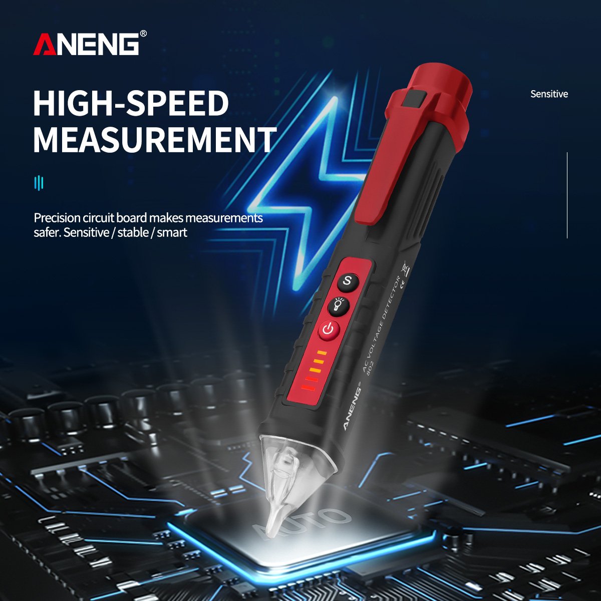 ANENG VD802 Smart Non-contact Digital Test Pen New Arrival AC Voltage 12-1000V Detectors Current Electric Sensor Tester Tools